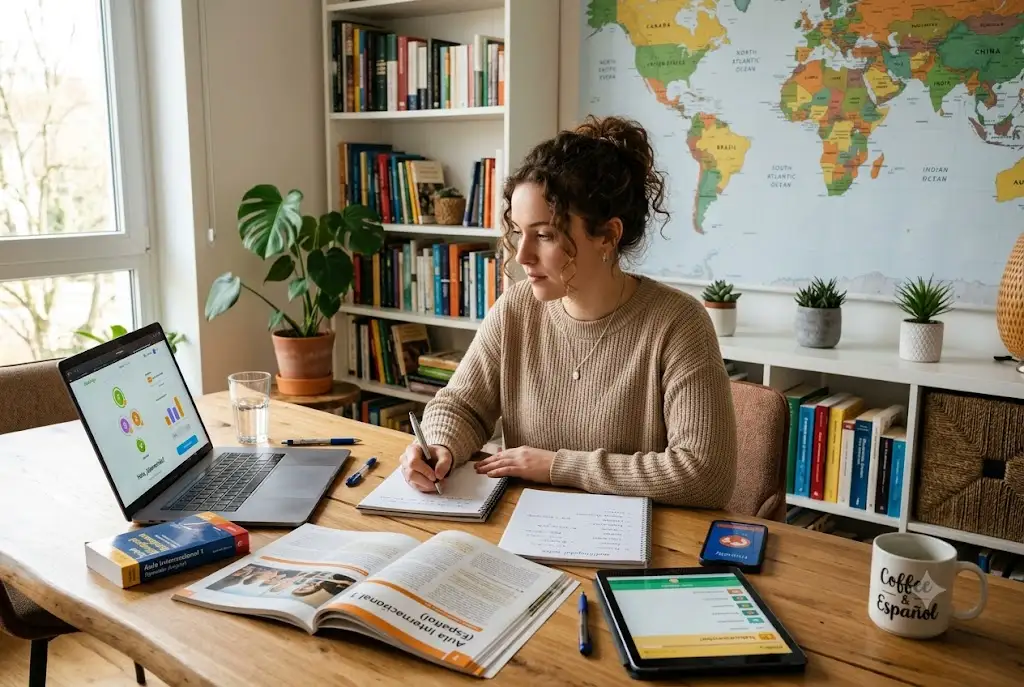 Student exploring the best second language to learn for career and personal growth