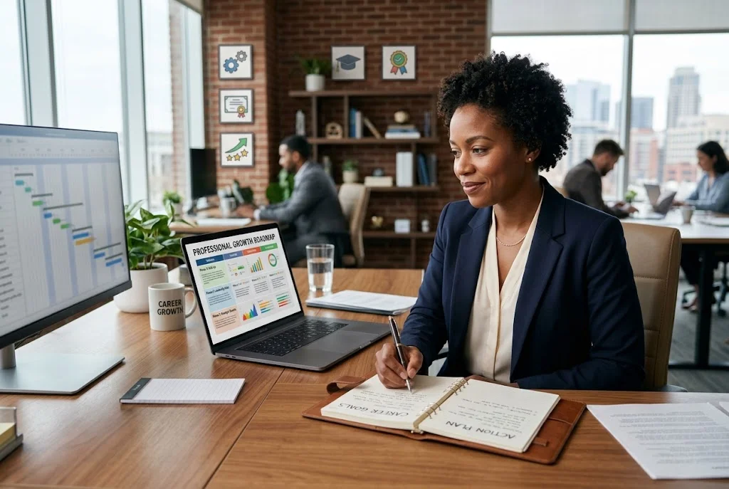 What is a career development plan for professional growth and career goals